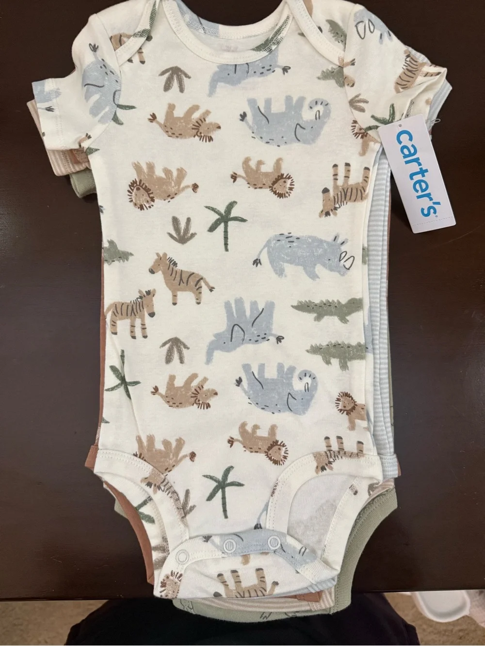 Carter's Safari Onesies (5-Pack) NWT